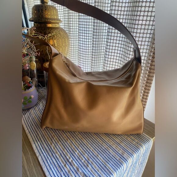 FRAME  Women's Bag Ilona Hamer Tan Leather  Shoulder Bag Made In Ítaly NWT - Picture 4 of 16